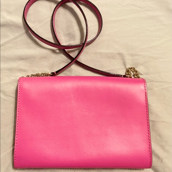 SOLD Kate Spade Hot Pink Crossbody Purse - Picture 4 of 5